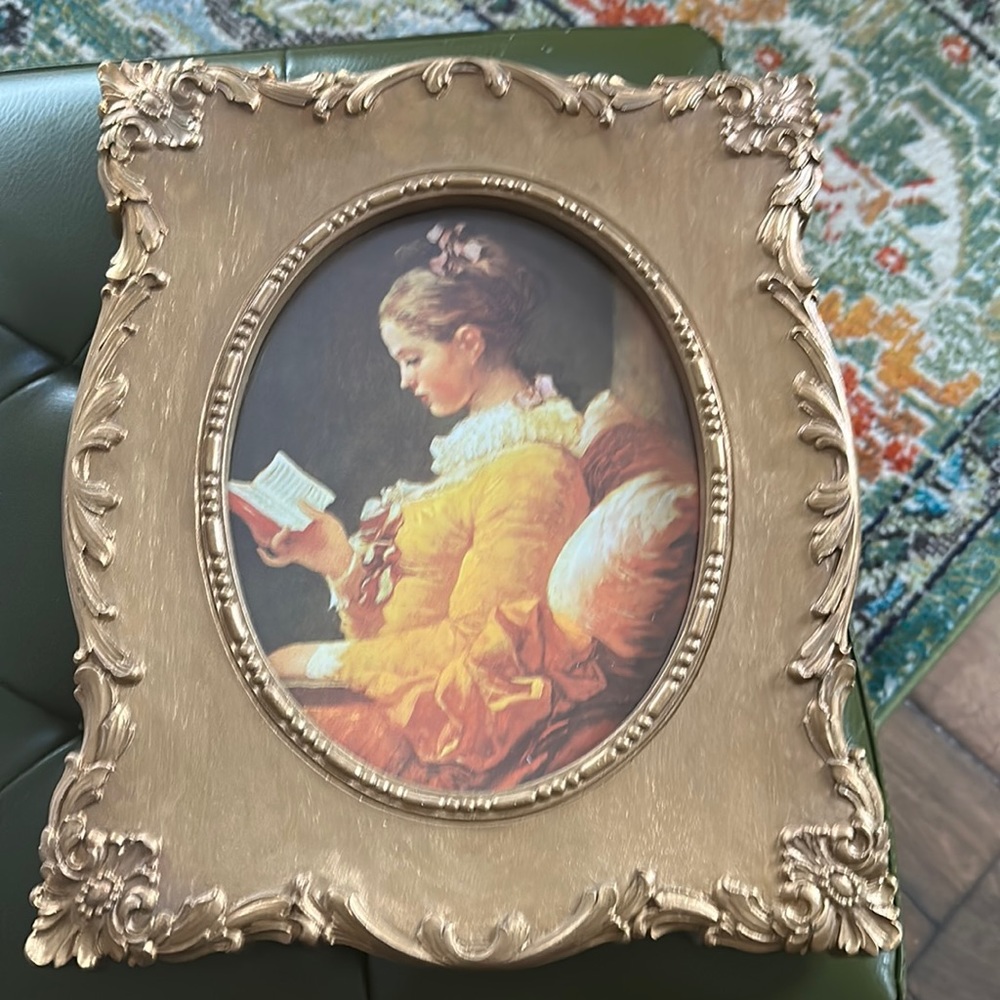 Beautiful vintage picture and frame